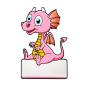 Mobile Preview: Drache pink