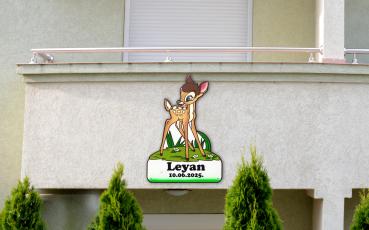 Bambi Junge - personalisierbar - 70x100cm