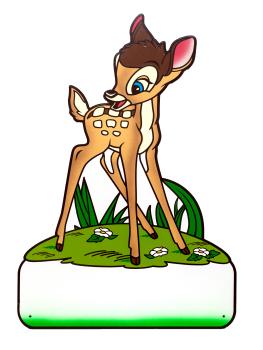 Bambi Junge - personalisierbar - 70x100cm